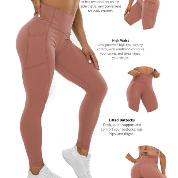 3 pack High Waisted Leggings for Women - Buttery Soft, Workout Yoga - Picture 5 of 6